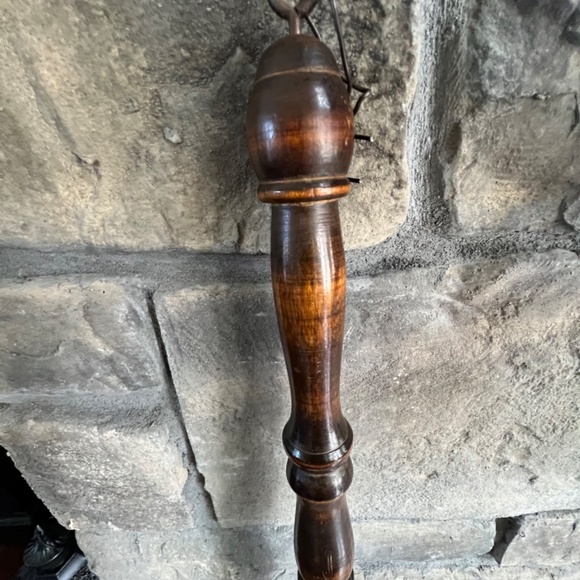 Retro Brass & Wood Bed Warmer - Picture 8 of 11